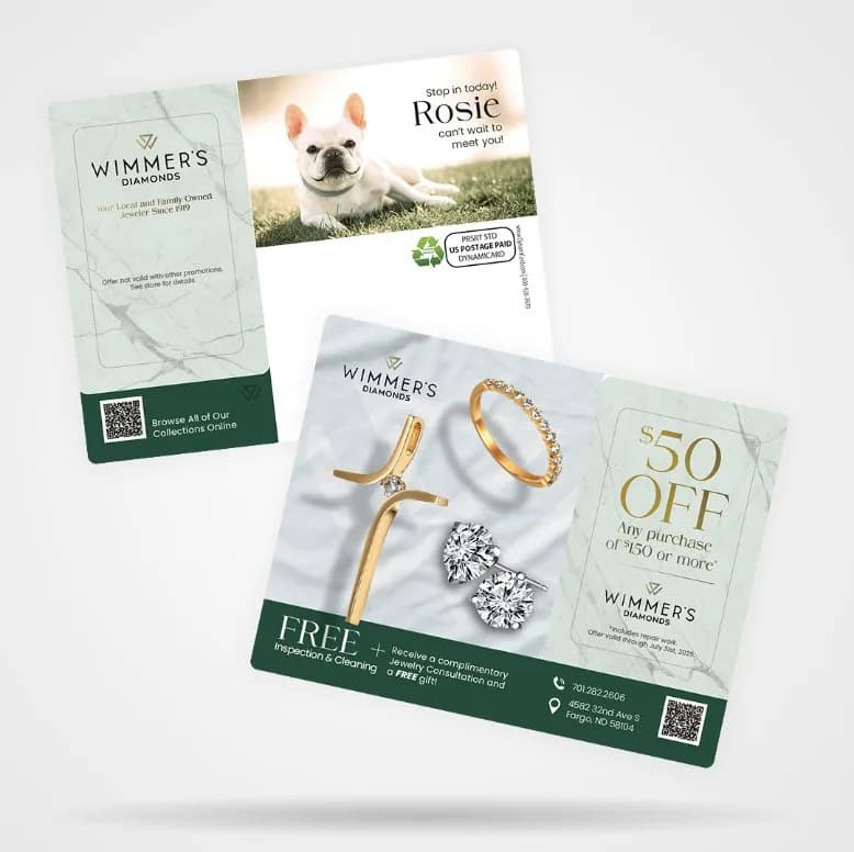 Wimmer’s Diamonds printed mailers