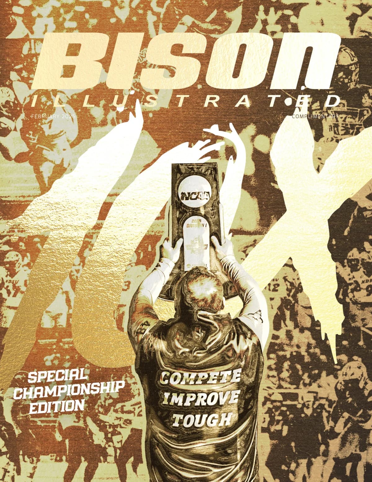 Bison Illustrated Championship Issue 2025 cover: full championship trophy cover