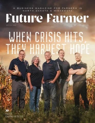 Future Farmer Sept/Oct 2025 cover: When Crisis Hits, They Harvest Hope, Farm Rescue