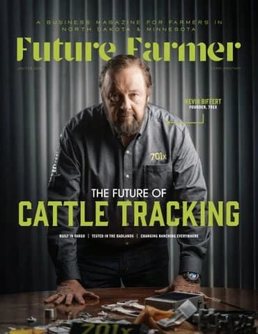 Future Farmer Jan/Feb 2026 cover: The Future of Cattle Tracking with Kevin Biffert of 701x