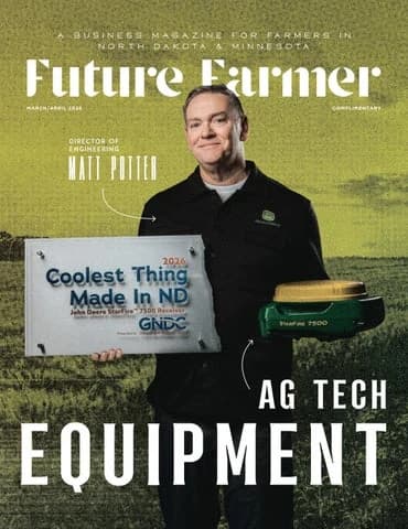 Future Farmer March/April 2026 cover: Ag Tech Equipment with Matt Potter of John Deere