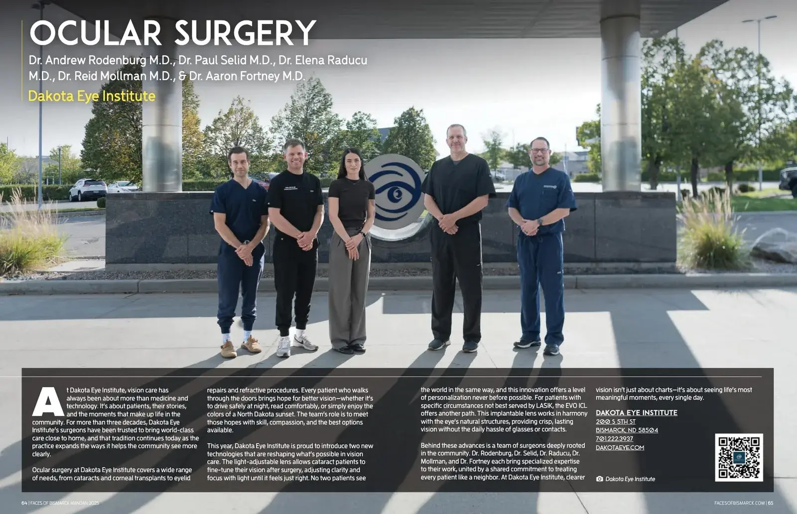 Dakota Eye Institute. Faces of bismarck, 2025.