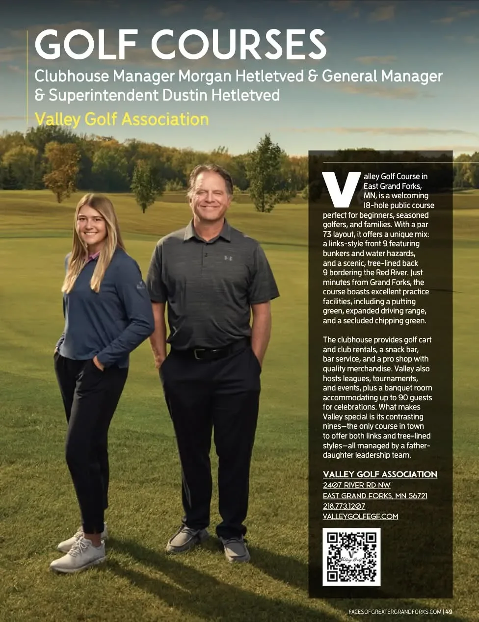 Valley Golf Association. Faces of grand-forks, 2025.