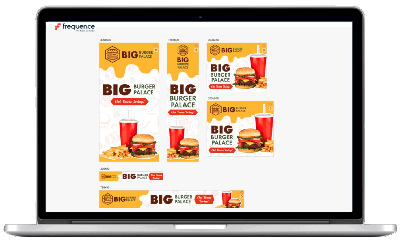 Programmatic Display Solutions A Laptop With A Screen Showing A Menu