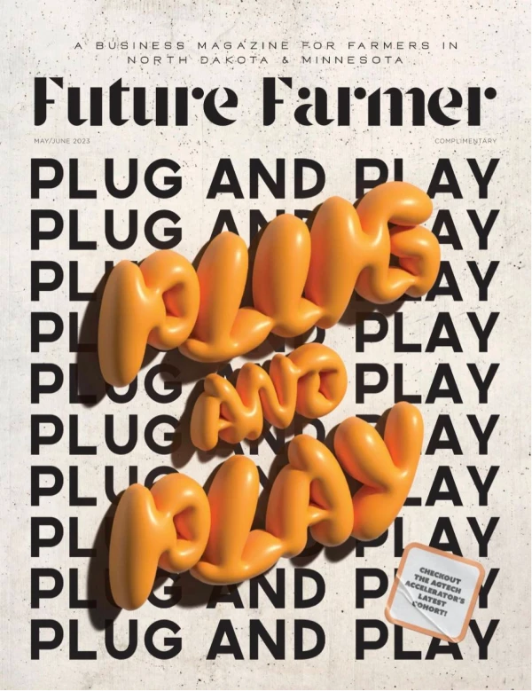 a magazine cover with yellow letters