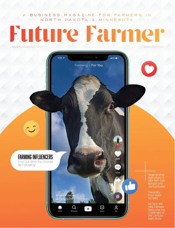 a magazine cover with a cow's face