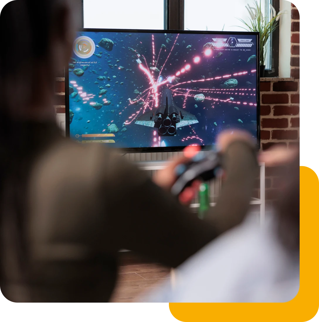 Addressable Streaming Tv Solutions A Person Playing Video Games