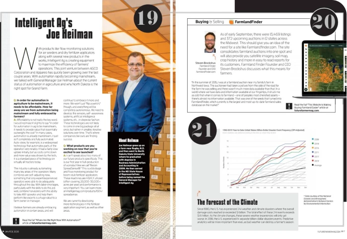 a man standing in front of a magazine