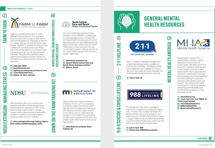 a two brochures with text