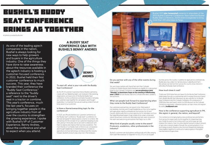 a page of a magazine