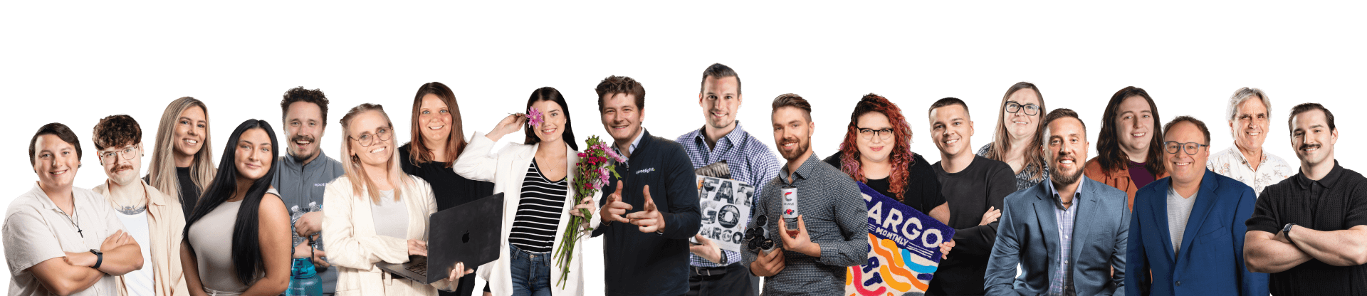 Group Of People Posing Together.