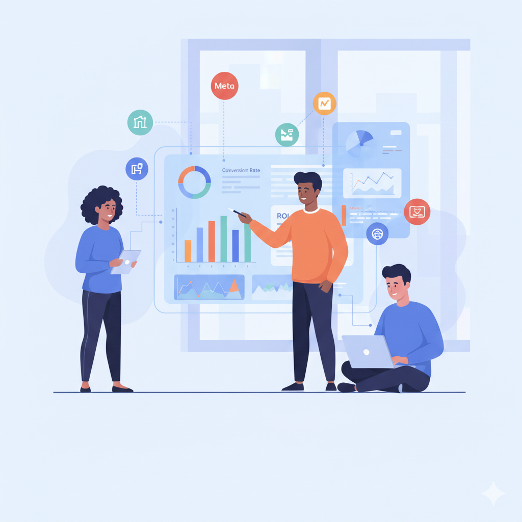 Why Investing In The Right Tools Delivers Better Digital Campaigns Team Reviewing Digital Advertising Tools And Performance Dashboards