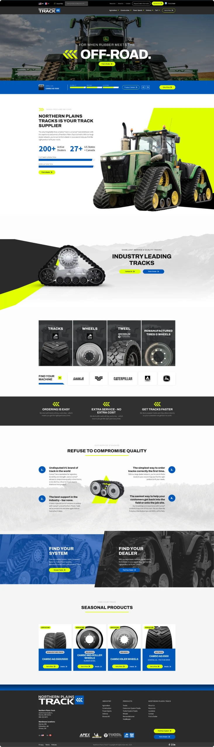 Website Design - Website Design Northern Plains Track Image