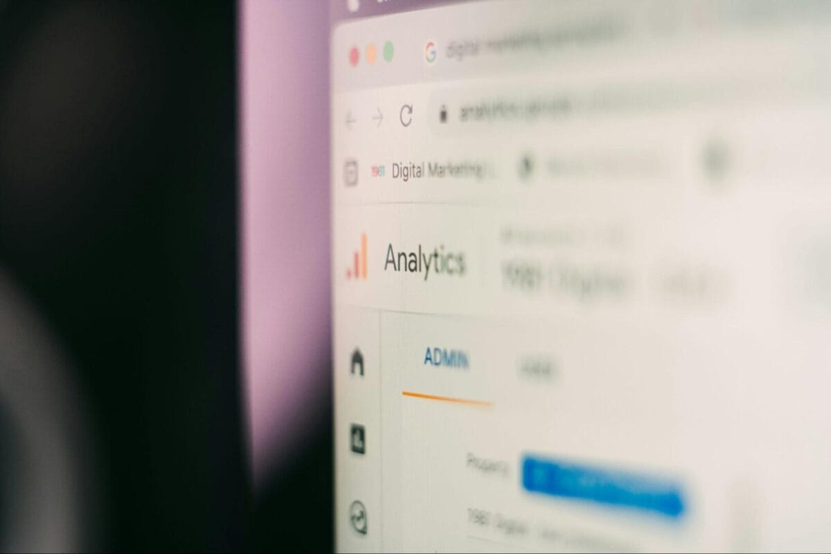 Google Analytics Dashboard Blurred View