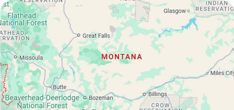 Map Montana