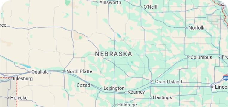 Map Nebraska