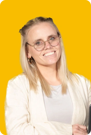 A Woman Smiling With Glasses