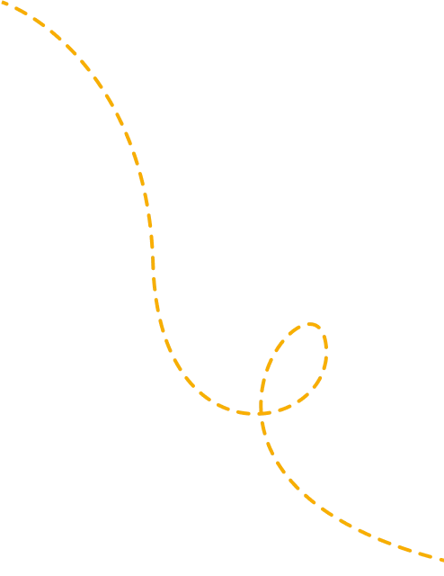 A Yellow Dotted Line On A Black Background