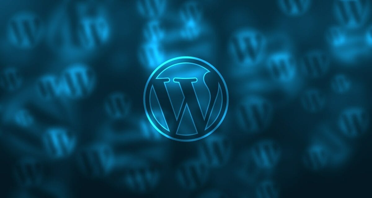 Wordpress Logo Blue Background
